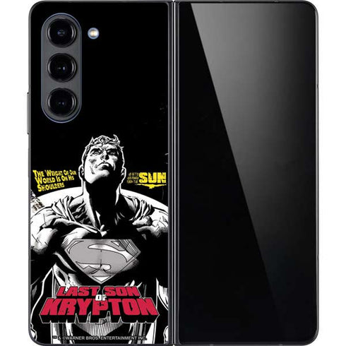DC Comics Superman Last Son of Krypton Galaxy Z Fold5 5G Skin